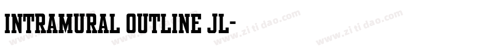 Intramural Outline JL字体转换